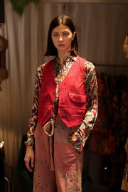 LENA KANTHA TROUSERS STRAWBERRY
