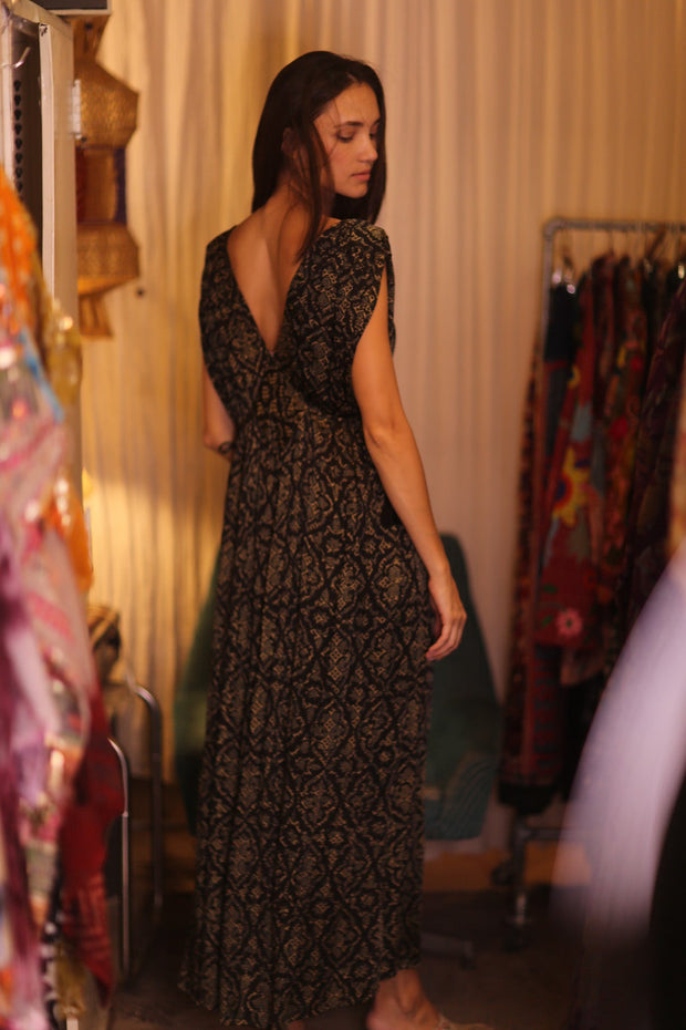 SILK DRESS VICTORIA BROWNY