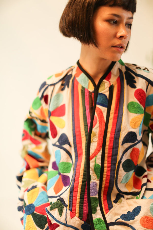 ARTISANS SUANZI JACKET LILAH - sustainably made MOMO NEW YORK sustainable clothing, Jacket slow fashion