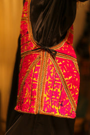 BIBI ARTISAN EMBROIDERED CROSSBODY BAG - sustainably made MOMO NEW YORK sustainable clothing, bag slow fashion