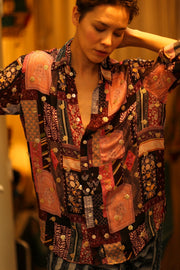 BOYFRIEND BILLIE TIM EMBROIDERED - sustainably made MOMO NEW YORK sustainable clothing, boyfrend shirt slow fashion