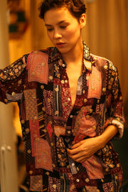 BOYFRIEND BILLIE TIM EMBROIDERED - sustainably made MOMO NEW YORK sustainable clothing, boyfrend shirt slow fashion