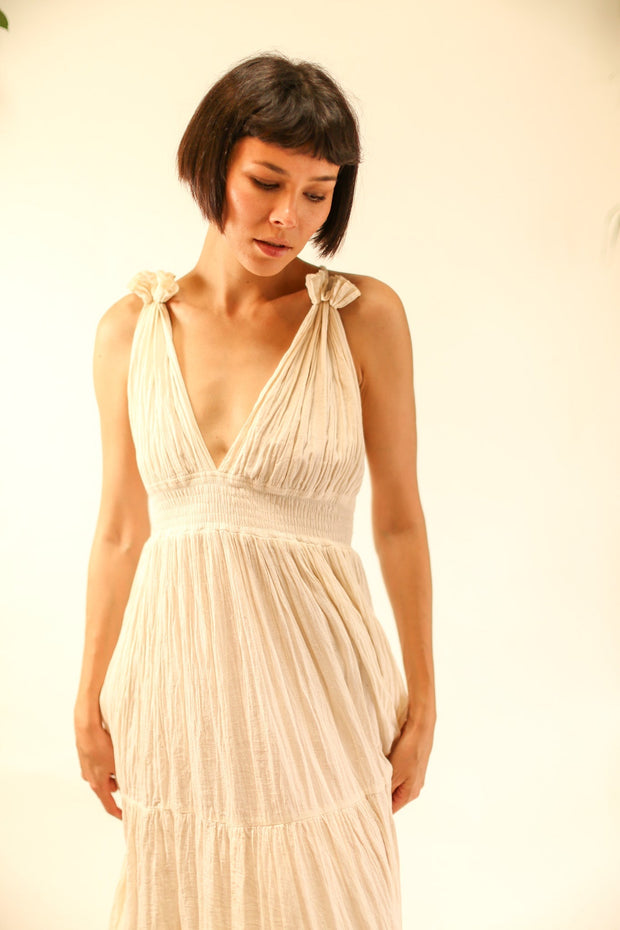 COTTON DRESS AFRA - sustainably made MOMO NEW YORK sustainable clothing, dress slow fashion