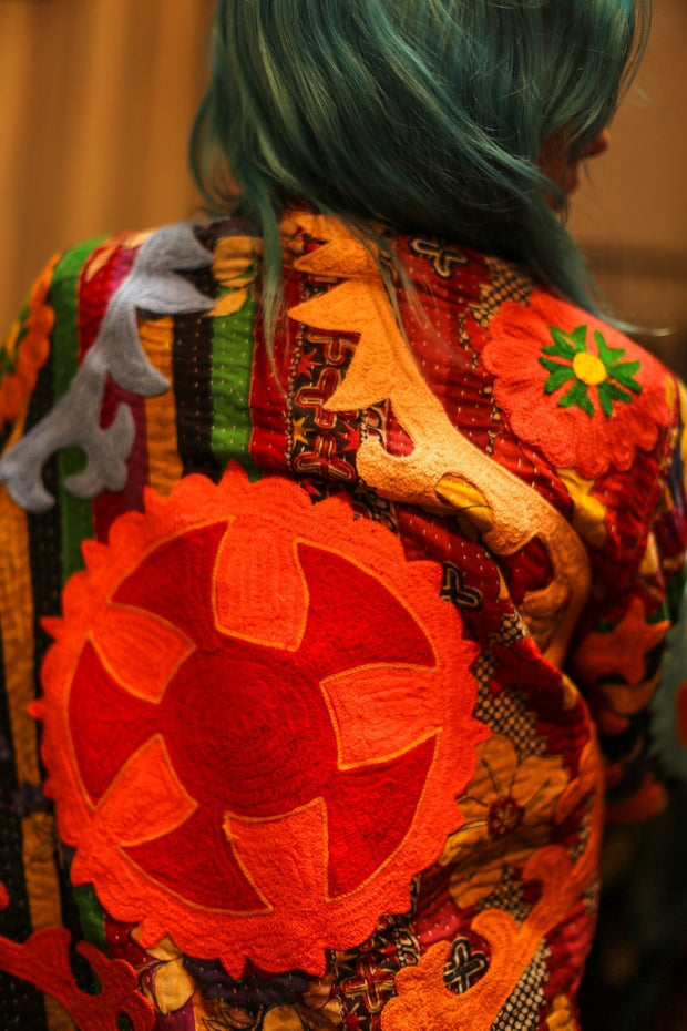 EMBROIDERED ARTISAN JACKET LEYLA - sustainably made MOMO NEW YORK sustainable clothing, bestseller slow fashion