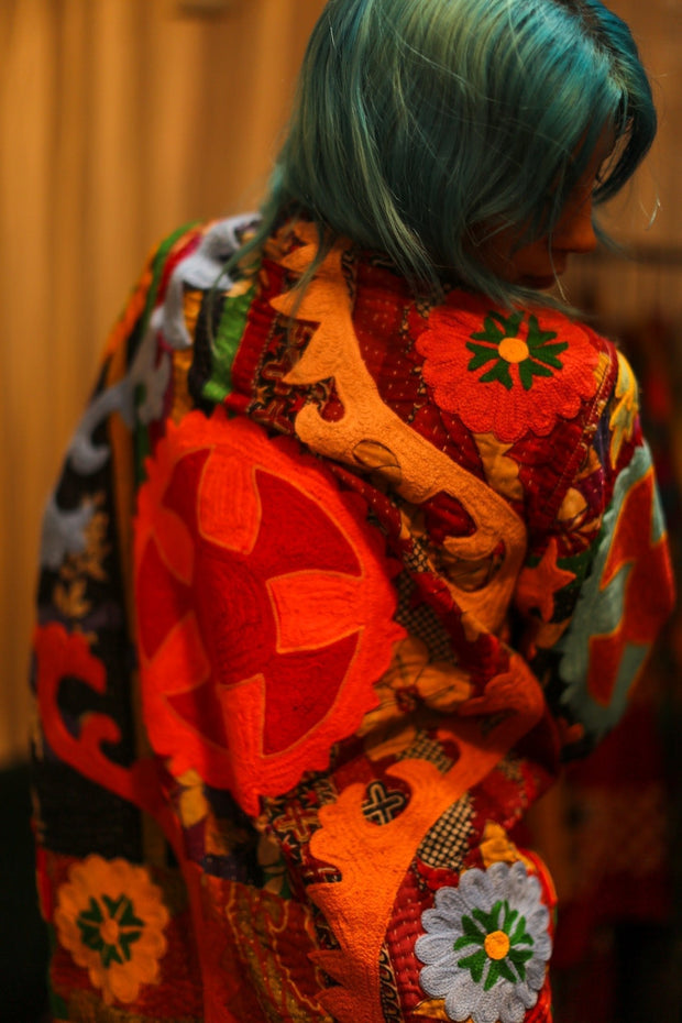 EMBROIDERED ARTISAN JACKET LEYLA - sustainably made MOMO NEW YORK sustainable clothing, bestseller slow fashion