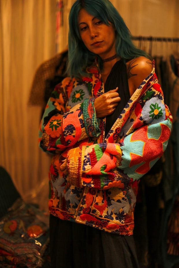 EMBROIDERED ARTISAN JACKET LEYLA - sustainably made MOMO NEW YORK sustainable clothing, bestseller slow fashion