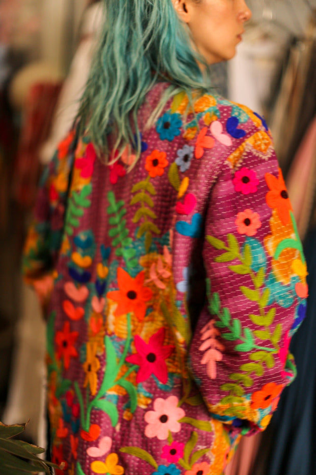 EMBROIDERED JACKET HOSIA - sustainably made MOMO NEW YORK sustainable clothing, bestseller slow fashion