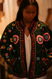 EMBROIDERED JACKET INGRID ARNOLD - sustainably made MOMO NEW YORK sustainable clothing, bestseller slow fashion