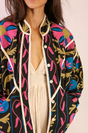 EMBROIDERED JACKET KADIKOEY - sustainably made MOMO NEW YORK sustainable clothing, Jacket slow fashion