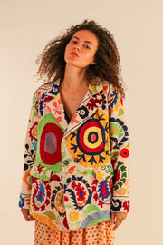 EMBROIDERED JACKET KATIJ - sustainably made MOMO NEW YORK sustainable clothing, Jacket slow fashion