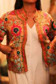 EMBROIDERED KANTHA JACKET TOKYO EDIT - sustainably made MOMO NEW YORK sustainable clothing, bestseller slow fashion