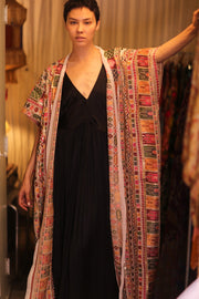 EMBROIDERED KIMONO SILK SUNOSCH - sustainably made MOMO NEW YORK sustainable clothing, kimono slow fashion