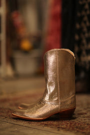 GOLDEN WESTERN BOOTS SINATRA - sustainably made MOMO NEW YORK sustainable clothing, boots slow fashion
