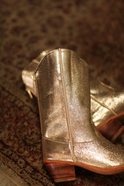 GOLDEN WESTERN BOOTS SINATRA - sustainably made MOMO NEW YORK sustainable clothing, boots slow fashion