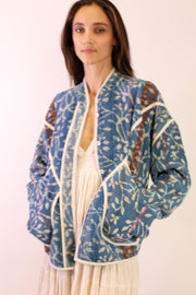 INDIGO KANTHA JACKET EMMY - sustainably made MOMO NEW YORK sustainable clothing, Jacket slow fashion