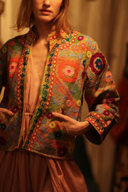 JACKET INGRID ALIN EMBROIDERED - sustainably made MOMO NEW YORK sustainable clothing, coatandjacket slow fashion