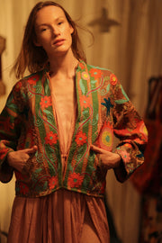JACKET INGRID ALORA EMBROIDERED - sustainably made MOMO NEW YORK sustainable clothing, coatandjacket slow fashion