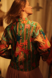 JACKET INGRID ALORA EMBROIDERED - sustainably made MOMO NEW YORK sustainable clothing, coatandjacket slow fashion