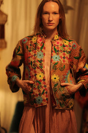 JACKET INGRID LOE EMBROIDERED - sustainably made MOMO NEW YORK sustainable clothing, coatandjacket slow fashion