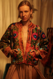 JACKET INGRID NANA EMBROIDERED - sustainably made MOMO NEW YORK sustainable clothing, coatandjacket slow fashion