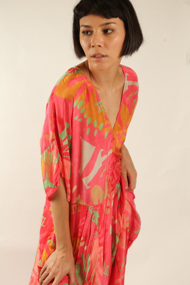 KAFTAN DRESS CURU - sustainably made MOMO NEW YORK sustainable clothing, kaftan slow fashion