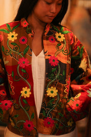 KANTHA EMBROIDERED JACKET INGRID MANU - sustainably made MOMO NEW YORK sustainable clothing, bestseller slow fashion