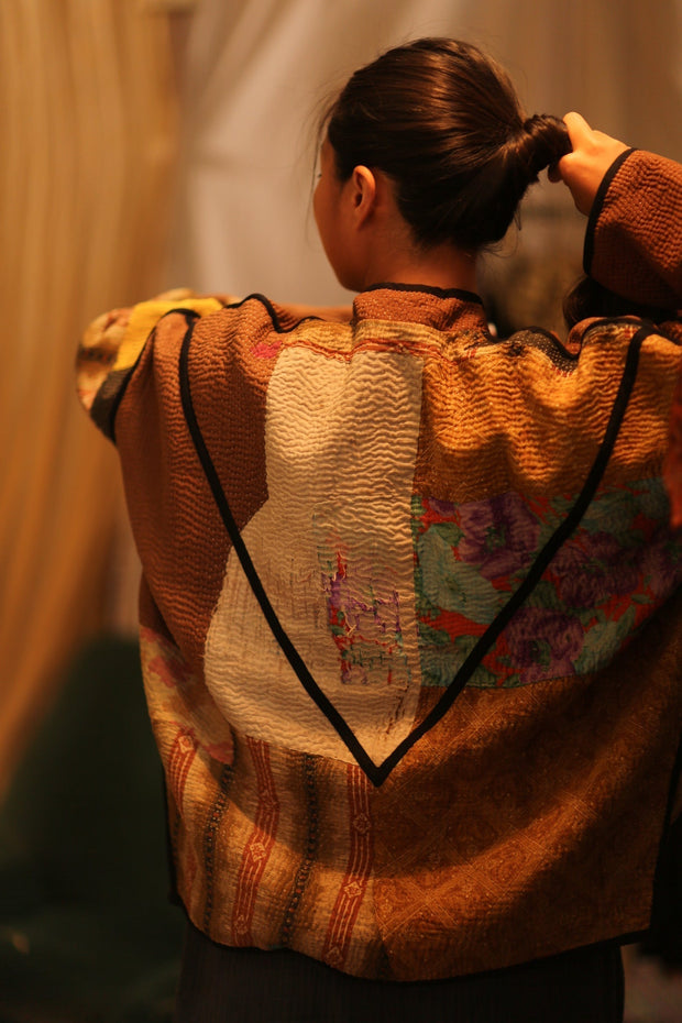 KANTHA JACKET ERNEST - sustainably made MOMO NEW YORK sustainable clothing, coatandjacket slow fashion