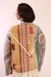 KANTHA JACKET JANETTA - sustainably made MOMO NEW YORK sustainable clothing, new slow fashion