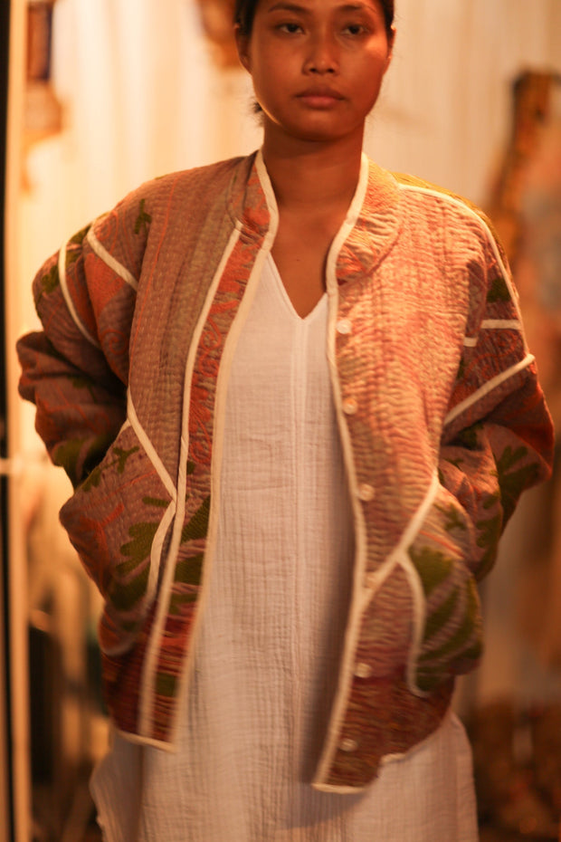 KANTHA JACKET LOREILA - sustainably made MOMO NEW YORK sustainable clothing, bestseller slow fashion