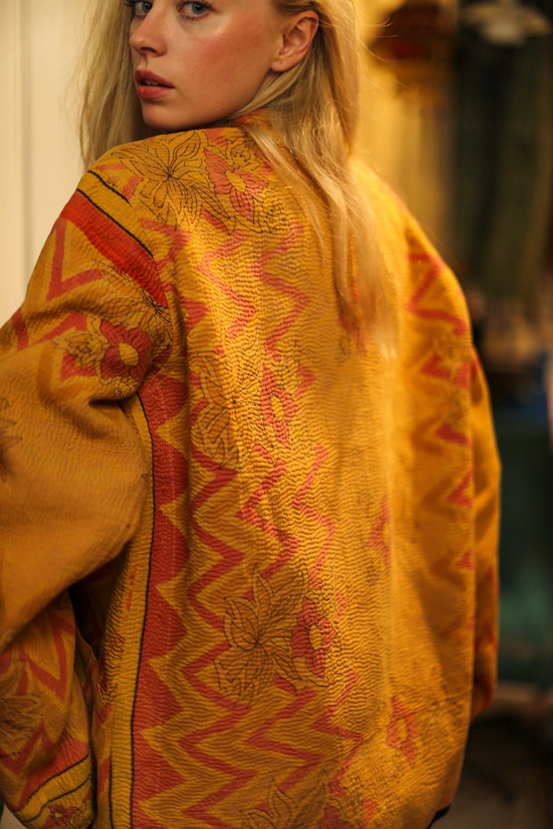 KANTHA JACKET MITRA - sustainably made MOMO NEW YORK sustainable clothing, slow fashion