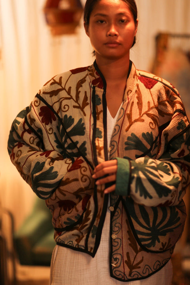 KANTHA JACKET PHILIP - sustainably made MOMO NEW YORK sustainable clothing, bestseller slow fashion