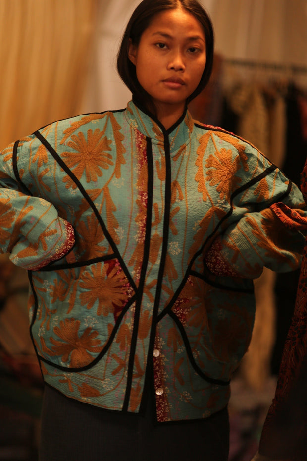 KANTHA JACKET TODOS - sustainably made MOMO NEW YORK sustainable clothing, coatandjacket slow fashion