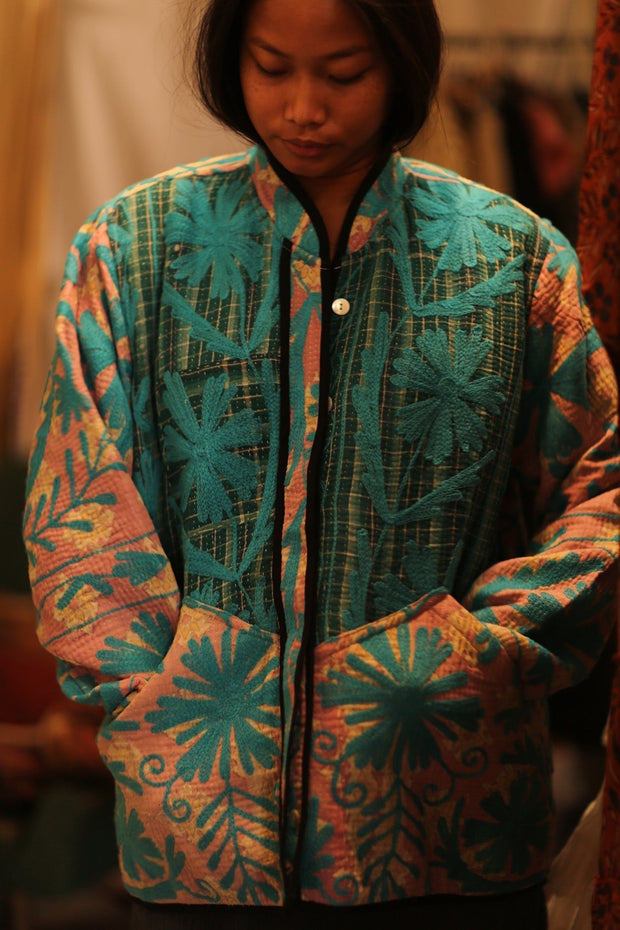 KANTHA JACKET VUVENUS - sustainably made MOMO NEW YORK sustainable clothing, coatandjacket slow fashion