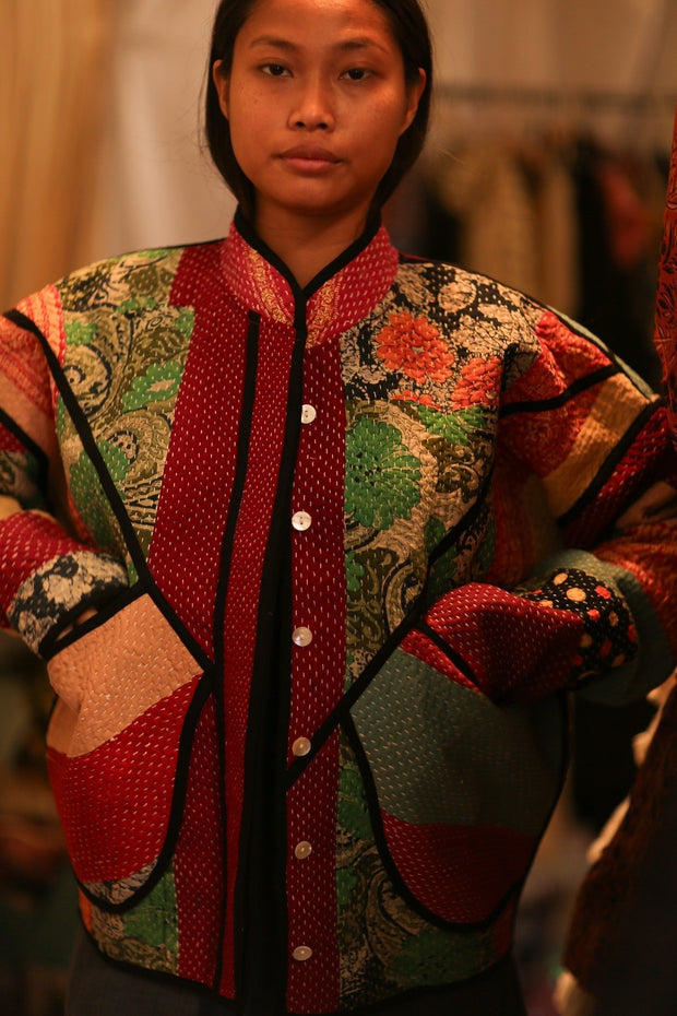 KANTHA JACKET ZINAS - sustainably made MOMO NEW YORK sustainable clothing, coatandjacket slow fashion
