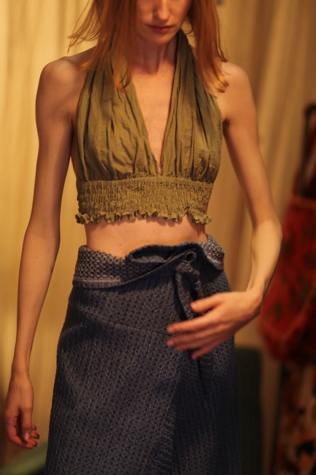KIKI COTTON TOP - sustainably made MOMO NEW YORK sustainable clothing, Boho Chic slow fashion