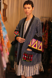 KIMONO HANDCRAFTED SALI - sustainably made MOMO NEW YORK sustainable clothing, kimono slow fashion