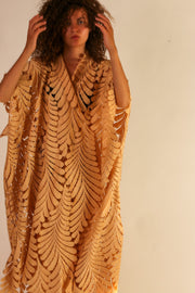 LACE KIMONO OSCAR - sustainably made MOMO NEW YORK sustainable clothing, kaftan slow fashion