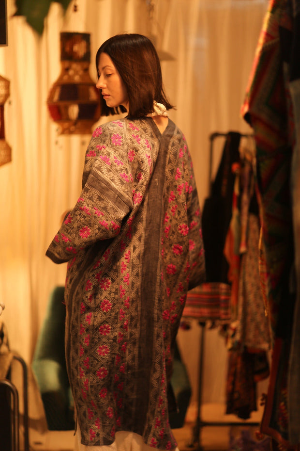 LORNA ARTISAN MADE KIMONO - sustainably made MOMO NEW YORK sustainable clothing, Coat slow fashion