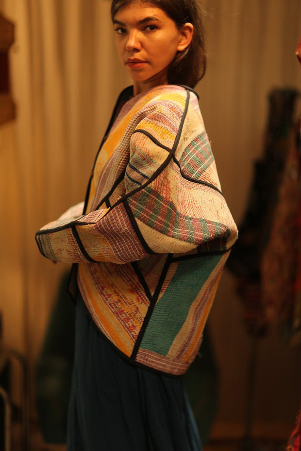 LUKAS KANTHA BOMBER JACKET - sustainably made MOMO NEW YORK sustainable clothing, bomber slow fashion