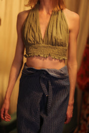 LUKE DENIM FISHERMAN TROUSERS - sustainably made MOMO NEW YORK sustainable clothing, denim slow fashion