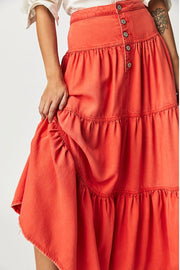 MAXI SKIRT LAURAINE - sustainably made MOMO NEW YORK sustainable clothing, skirt slow fashion