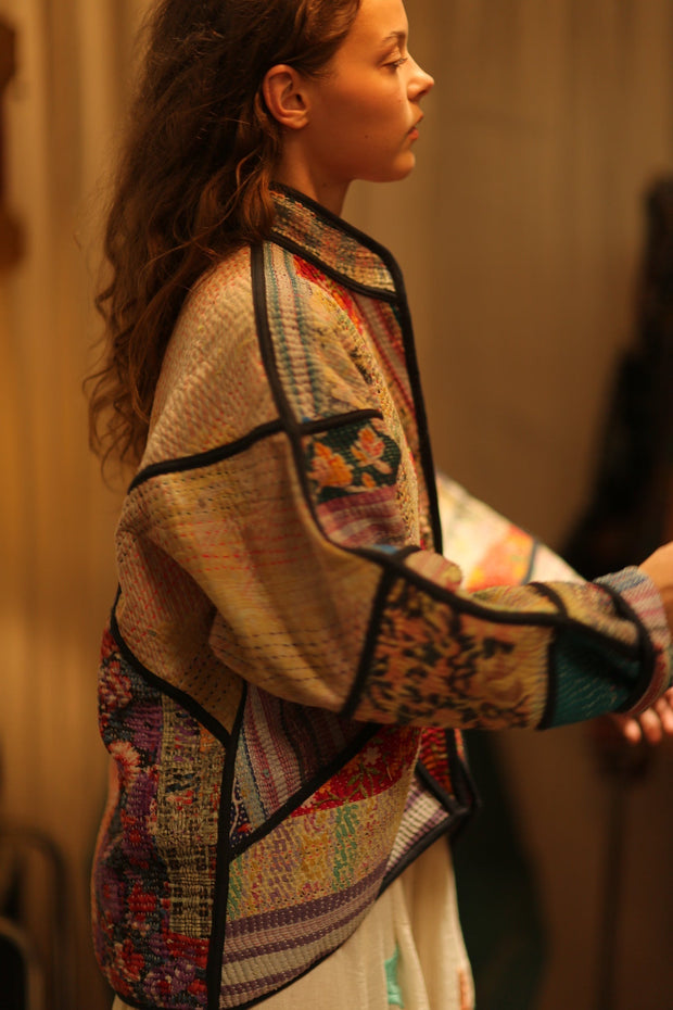 MIKAEL KANTHA BOMBER JACKET - sustainably made MOMO NEW YORK sustainable clothing, bomber slow fashion