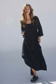 ROAM MORE COTTON MAXI DRESS - sustainably made MOMO NEW YORK sustainable clothing, slow fashion