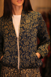 SILK BOMBER ANCHA JACKET AMADA - sustainably made MOMO NEW YORK sustainable clothing, coatandjacket slow fashion