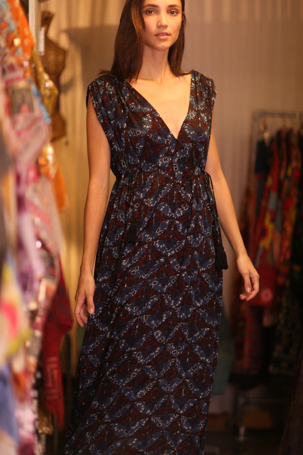 SILK DRESS VICTORIA ELLE - sustainably made MOMO NEW YORK sustainable clothing, bestseller slow fashion
