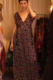 SILK DRESS VICTORIA MADISON - sustainably made MOMO NEW YORK sustainable clothing, bestseller slow fashion
