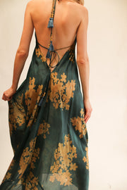 SILK SHOULDER DRESS ELA - sustainably made MOMO NEW YORK sustainable clothing, dress slow fashion