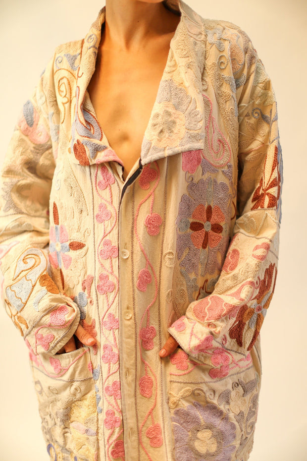 SUZANI COAT LEYNA - sustainably made MOMO NEW YORK sustainable clothing, Jacket slow fashion