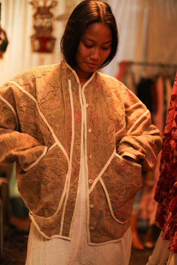 SUZANI JACKET AHBIBI - sustainably made MOMO NEW YORK sustainable clothing, slow fashion