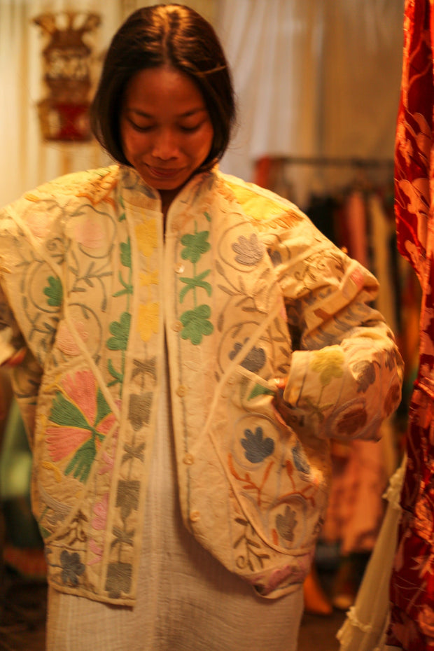 SUZANI JACKET GAMI - sustainably made MOMO NEW YORK sustainable clothing, slow fashion